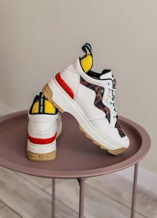 Жіночі кросівки fendi white женские кроссовки фенди