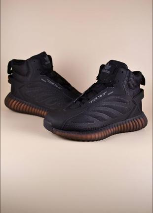 Женские кроссовки adidas yeezy black winter