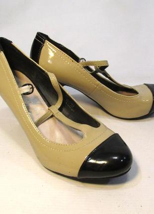 Туфли стильные peacocks, 38 (24.5 см), кожзам, отл сост!