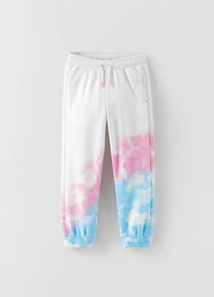 Спортивні штани/джогери tie-dye zara