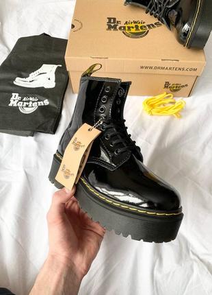 Черевики жіночі dr. martens patent jadon/ботинки женские доктор мартэнс жадон2 фото