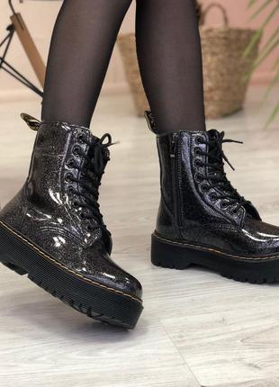 Черевики жіночі dr. martens jadon galaxy/ботинки женские доктор мартэнс жадон галакси