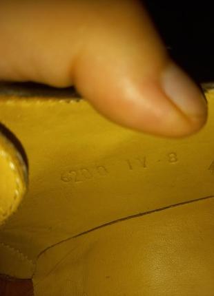 Коричневые классические туфли baden на шнурках7 фото