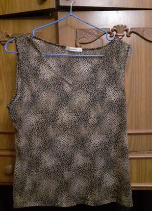 Майка george в леопардовый принт
