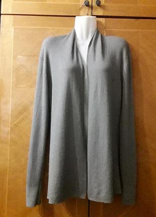 100% меріносова вовна  брендовий  кардіган  кофта  р.xs від allsaimts в ,, рубчик ,,