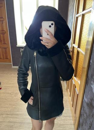 Натуральна шкіряна косуха дубленка ares3 фото