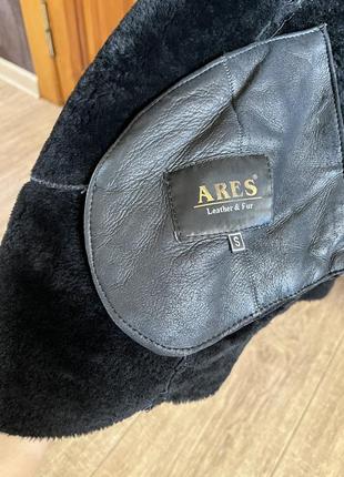 Натуральна шкіряна косуха дубленка ares4 фото