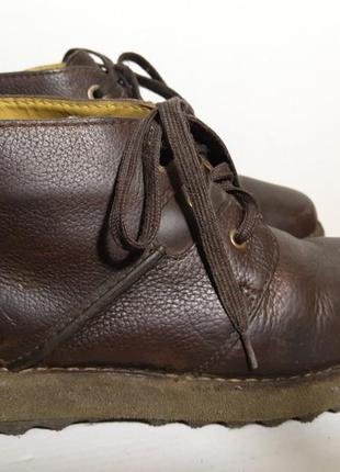 Шкіряні дезерты dr.martens. чоловічі шкіряні черевики без хутра, демісезонні, осінні, весняні, демі2 фото