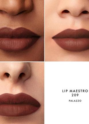 Рідка помада для губ giorgio armani lip maestro liquid matte lipstick відтінок 209 palazzo 3.5ml2 фото