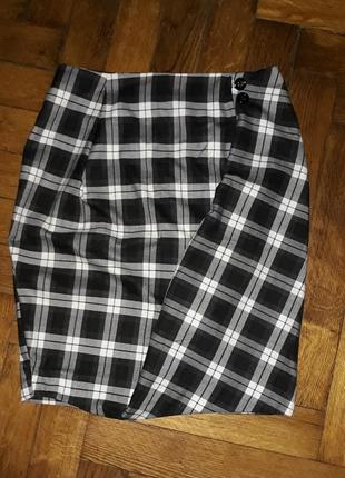 Спідниця в клітку asos оригінального крою