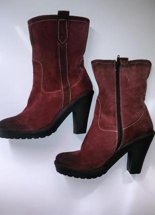 Чоботи ellos демисезон 38 замша сток нові без бірок