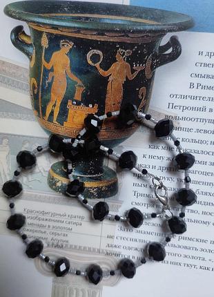 Тренд чокер, колье, ожерелье, подвеска, бусы, намисто, коралі хрустальные...