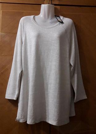 Брендовий новий  нарядний светр з люрексом  р.16 від  marks &spencer  меланж