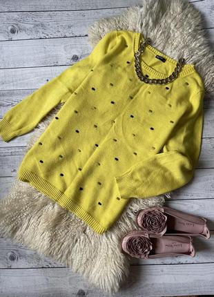 Светр яскравий жовтий фірмовий