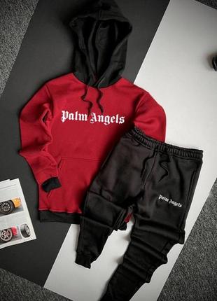 Теплий спортивний костюм palm angels худі + штани6 фото