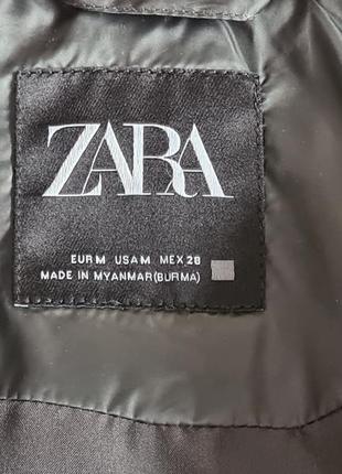 Женский пуховик zara  c поясом как massimo dutti10 фото