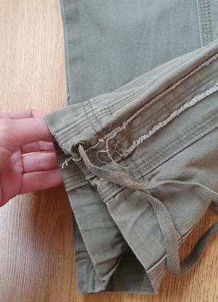 Натуральні котонові мілітарі хакі прямі штани/джинси 30р6 фото