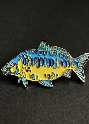 Пін/значок/шпилька/брошка дзеркальний короп  ua