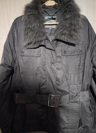 Жіноча тепла куртка silvian heach  італія розмір xl1 фото
