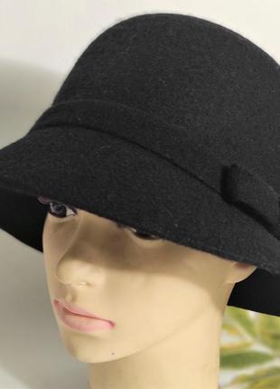 Жіночій капелюх з валяної вовни (женская шляпа теплая)3 фото