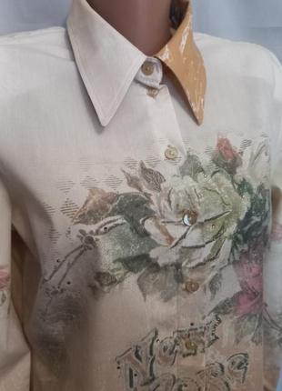 Стильная блуза с интересным принтом  №3bp2 фото