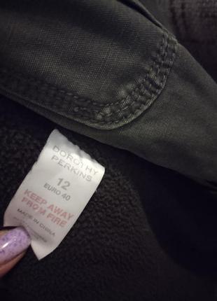 Жіноча джинсова куртка на флісі dorothy perkins, 12 euro403 фото