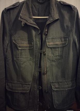 Жіноча джинсова куртка на флісі dorothy perkins, 12 euro401 фото