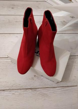Червоні брендові черевики екозамш3 фото