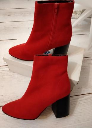 Червоні брендові черевики екозамш6 фото