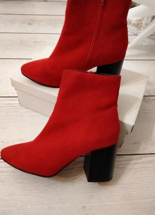Червоні брендові черевики екозамш4 фото