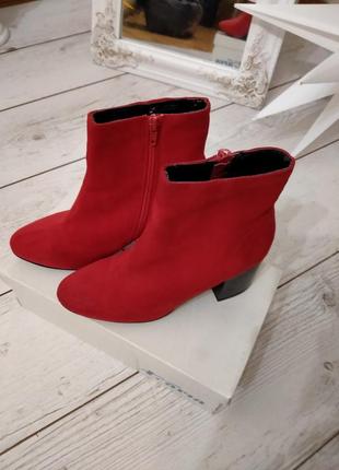 Червоні брендові черевики екозамш8 фото