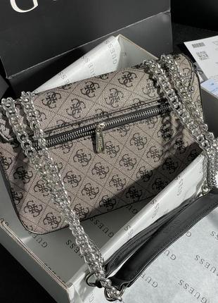 Сумка guess zadie grey8 фото