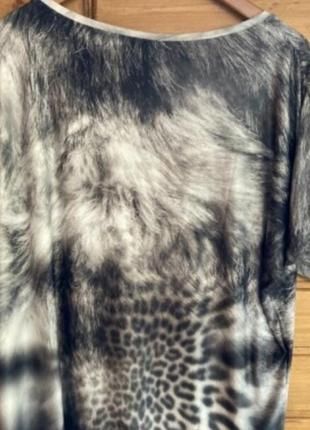 Шикарная тигровая футболка блуза,рисунок в стразах,высокое качество.3 фото