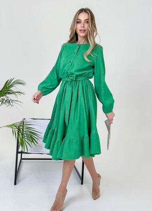 Вельветове плаття 👗 кольори в асортименті4 фото