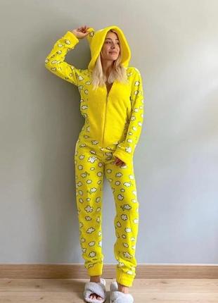 Жіночій комбінезон-попожама фліс+маховик