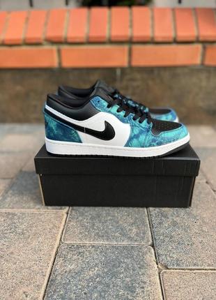 Жіночі кросівки  jordan 1 low mint black женские кроссовки джордан