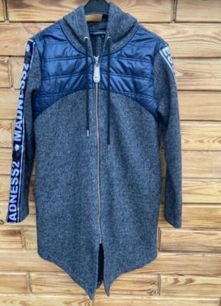 Стильный качественный теплый кардиган,плащ,пальто, турция.