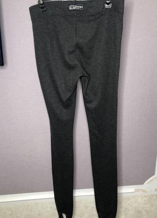 Теплые мягкие серые брюки леггинсы morgan7 фото