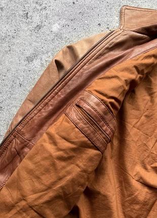 Mac douglas vintage men’s leather jacket шкіряна куртка6 фото