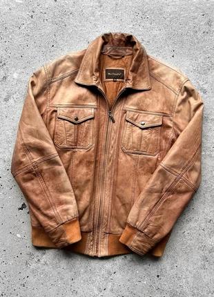 Mac douglas vintage men’s leather jacket шкіряна куртка1 фото