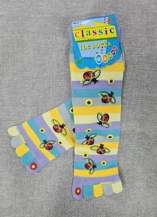 Шкарпетки з пальцями дитячі жіночі , яскраві кольорові шкарпетки жіночі дитячі , шкарпетки пальці3 фото