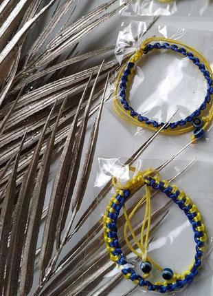 Патріотичний браслет, жовто-блакитний браслет 💛💙5 фото