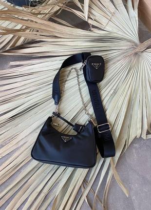 Шикарна, трендова чорна жіноча сумочка9 фото