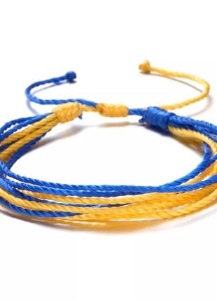 Патриотичные браслеты, желто-голубой браслет 💛💙
