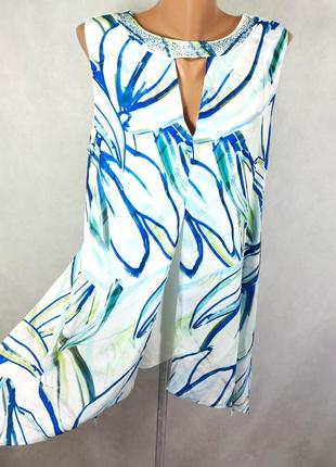 Блузка кофта белая зеленая синяя чокер стразы