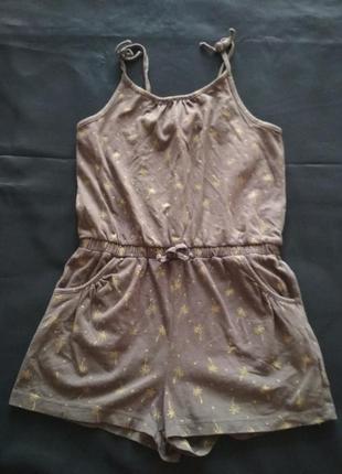 Коттоновьій ромпер на бретелях