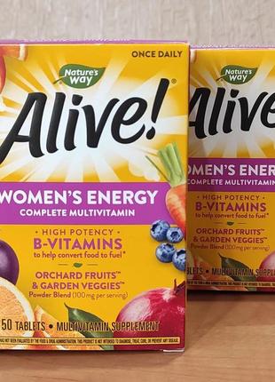 Alive сша микроэлементы и витамины для женщин, женские мультивитамины2 фото