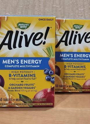 Alive сша мультивитамины для мужчин и мультиминералы, мужские витамины2 фото