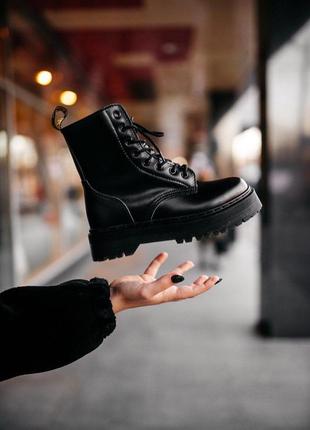 Чоботи на платформі dr.martens «хутро» jadon❄