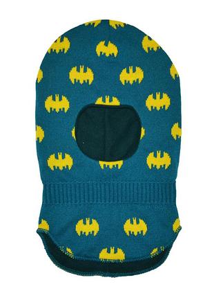 Шапка-шлем зимняя мальчикам "бэтмен" 48/50 см